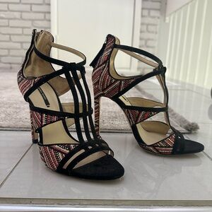 Zara Black and Multi heels